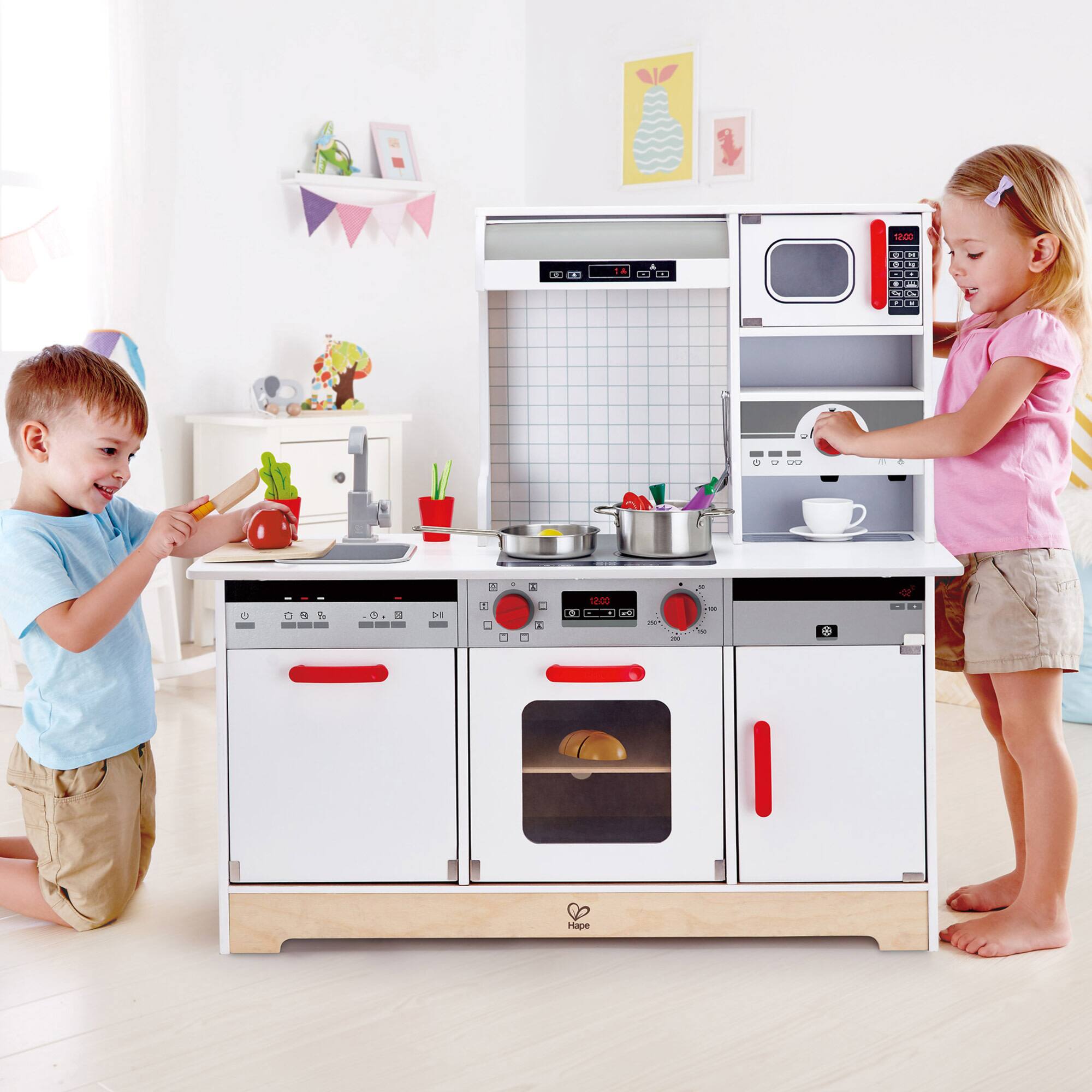 Hape All-In-1 Kitchen Kid's Wooden Toy Playset